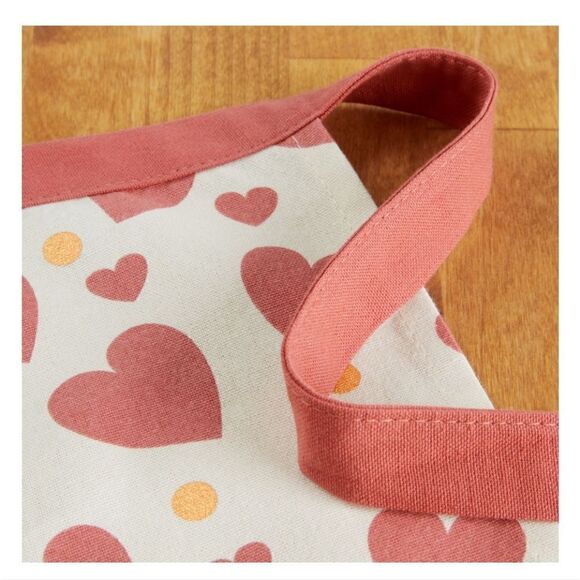 Nwt Metallic Hearts Cooking for TwoApron, Pot Holder, and Mini Mit - Picture 4 of 9